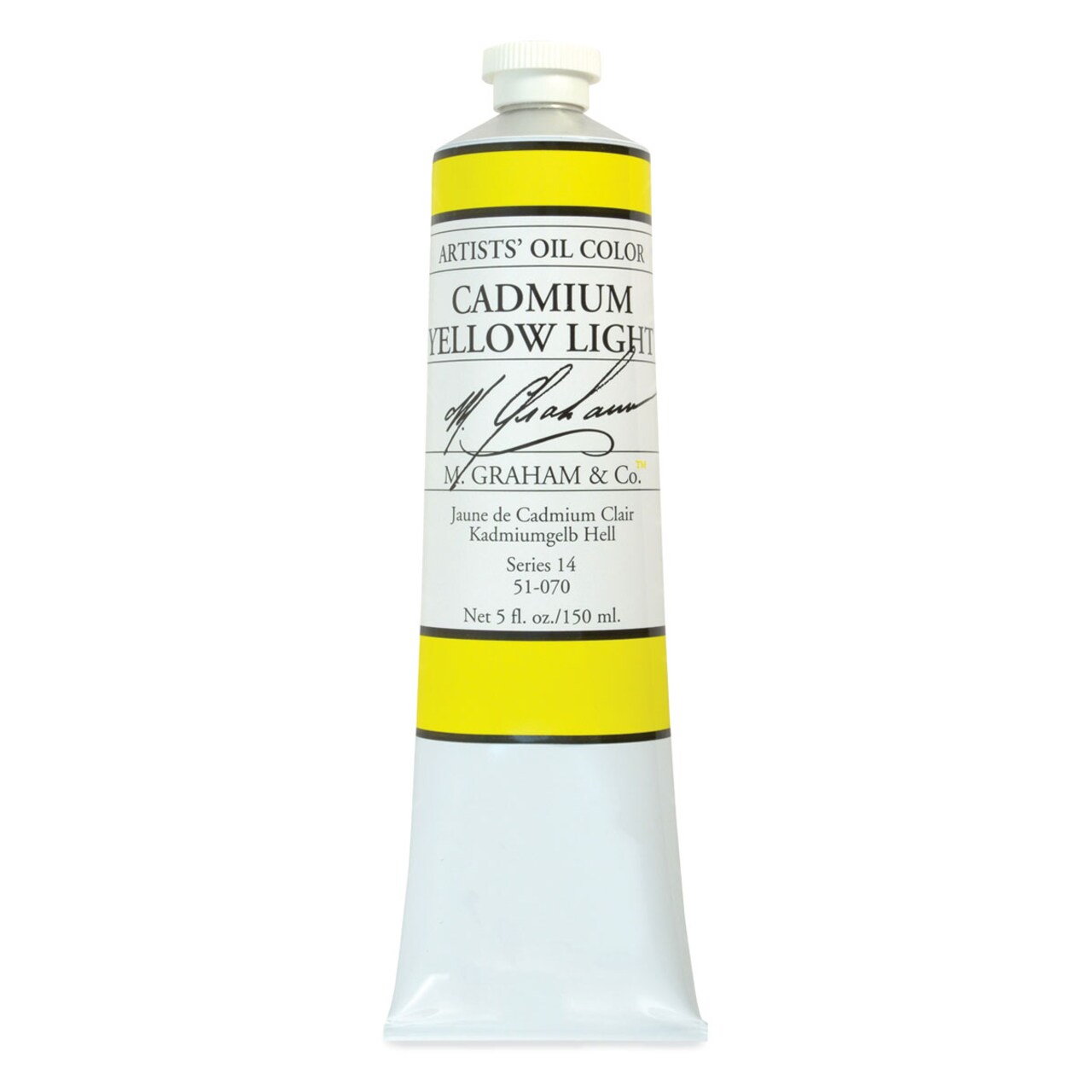 M. Graham Artists' Oil Color - Cadmium Yellow Light, 148 ml tube